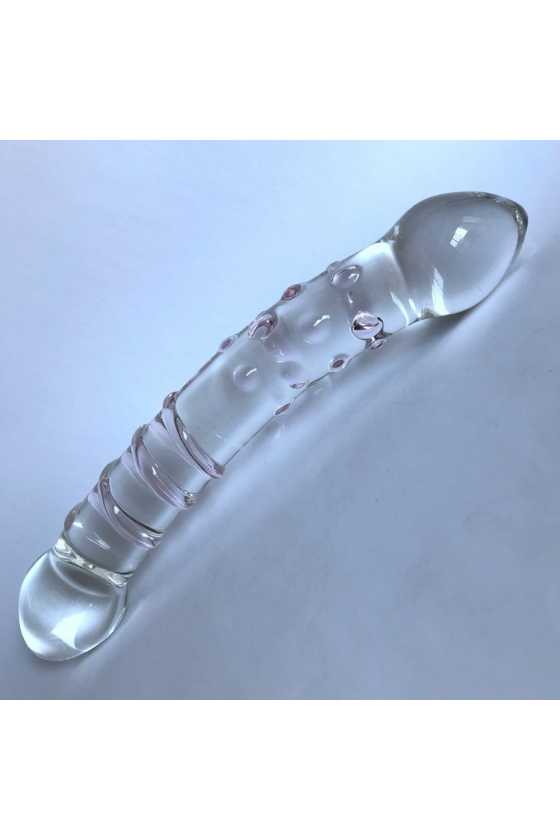 Double gode en verre Mala