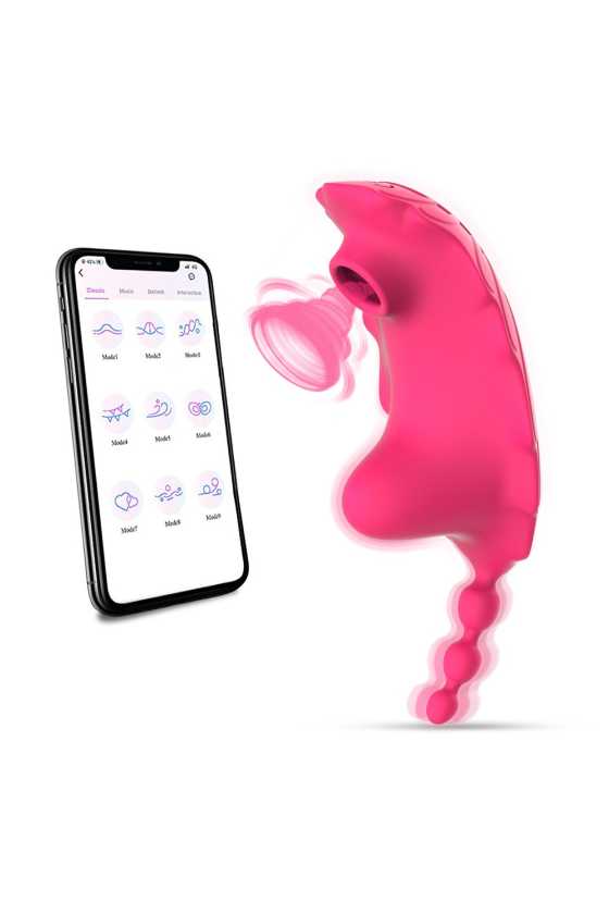 Sextoy connecté succion et vibration Kitty Apple Android