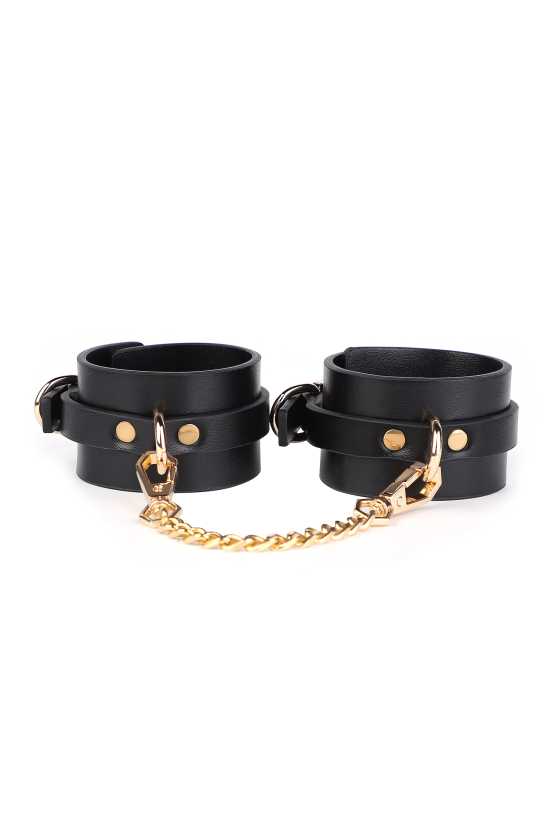 Menotte PU chaine Dorée Carré