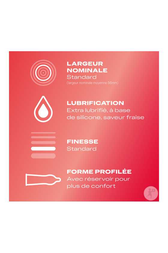 Preservatif DUREX Sexy Fraise