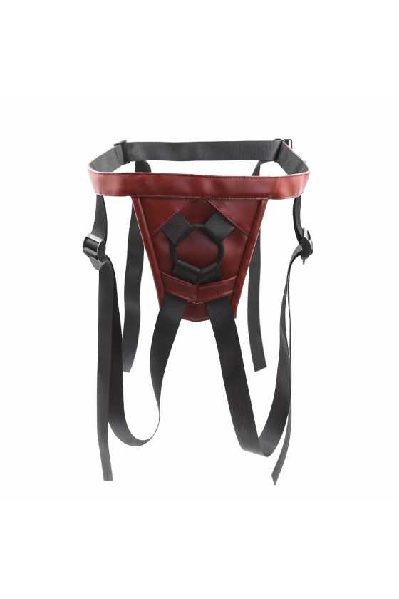 Ceinture Strap-On Simili Rouge